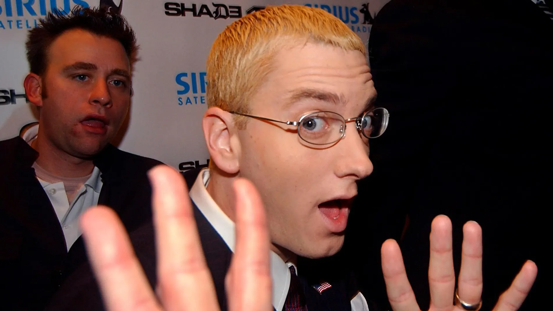 Eminem durante un concierto en 2004 en Nueva York