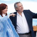 El presidente Alberto Fernández, junto a su vicepresidenta Cristina Fernández de Kirchner