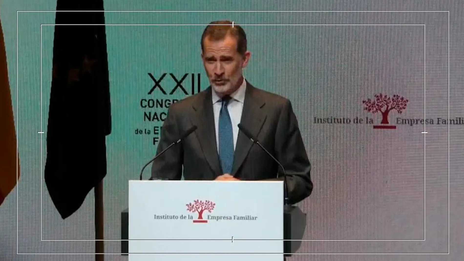 El rey, Felipe VI, en un discurso en Murcia inaugurando el XXII Congreso Nacional de la Empresa Familiar