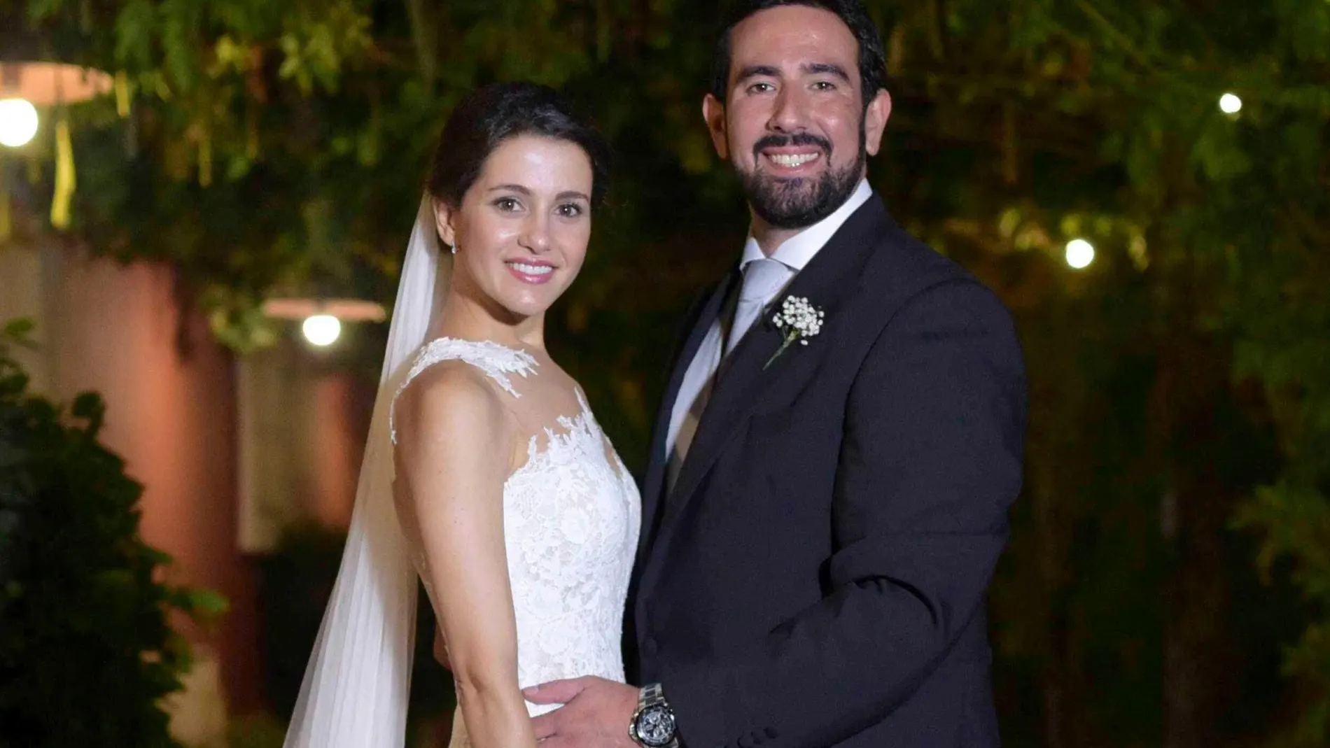 Imagen de Inés Arrimadas y su madrido, Xavier Cima, el día de su boda en 2016.
