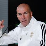 Zidane, en la conferencia de Prensa
