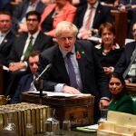 El “premier” británico, Boris Johnson, responde a las preguntas de los diputados por última vez antes de disolverse el Parlamento