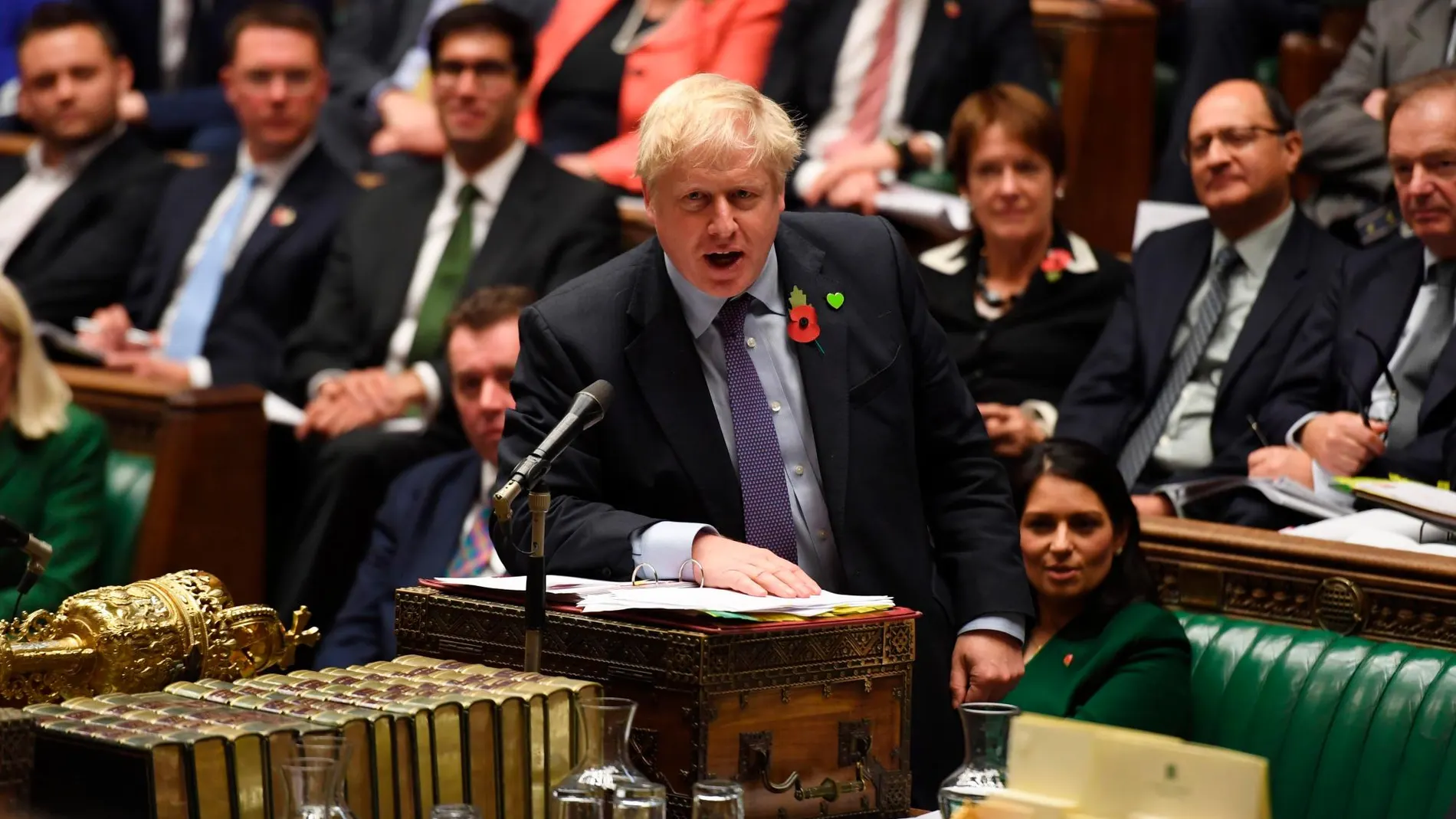 El “premier” británico, Boris Johnson, responde a las preguntas de los diputados por última vez antes de disolverse el Parlamento
