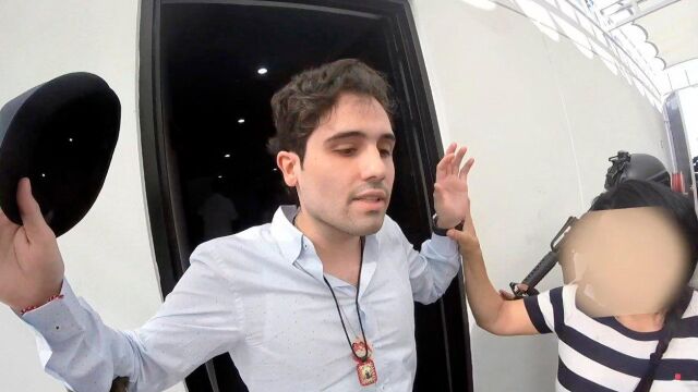 Ovidio Guzmán, hijo del narcotraficante Joaquín "El Chapo"Guzmán, cuando fue capturado