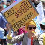 Manifestante este miércoles en Santiago de Chile/Efe