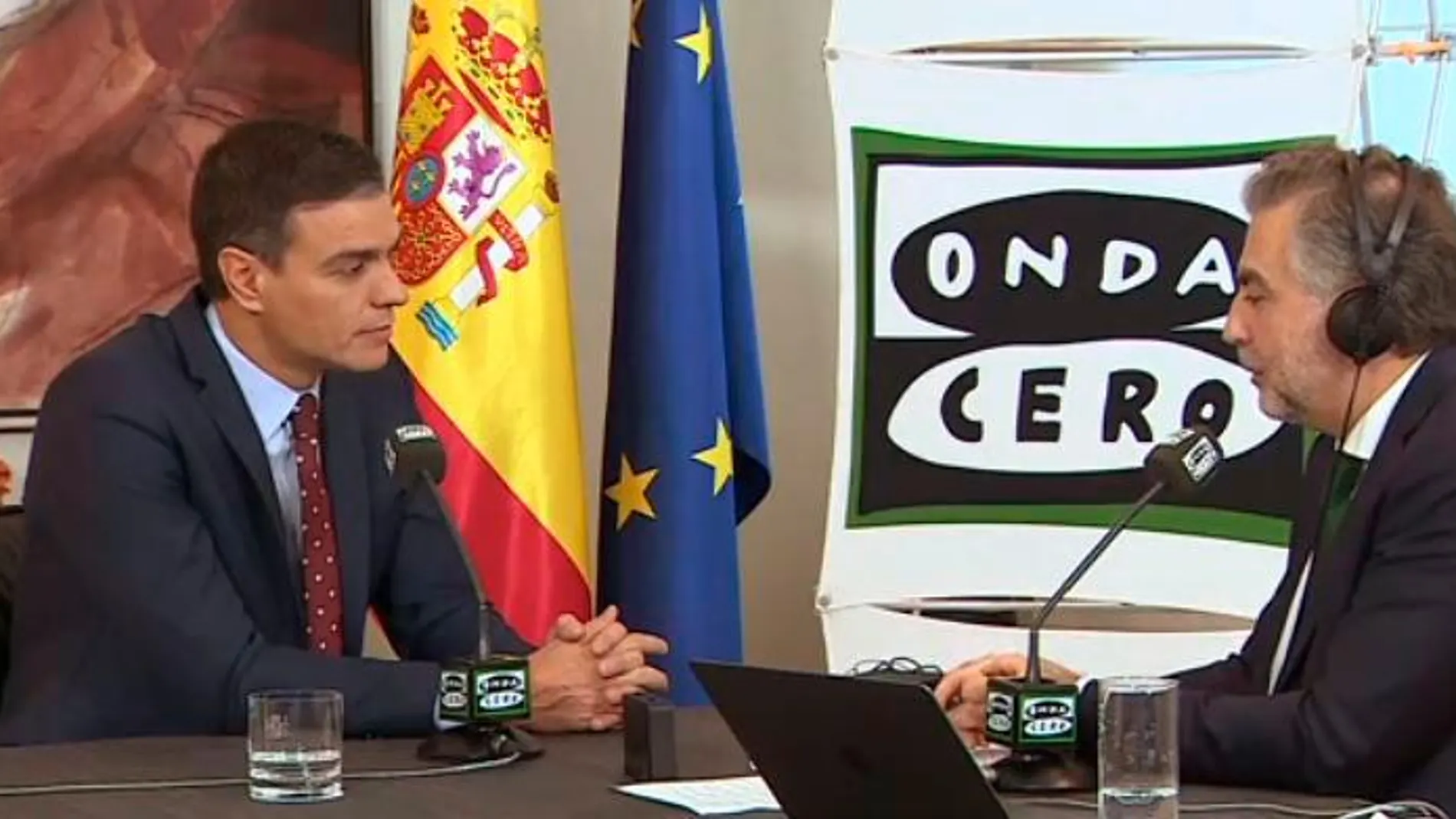 Pedro Sánchez, durante su entrevista en Onda Cero