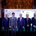 Los presidentes de la Diputación y de la Confederación de Empresarios de Sevilla (CES), Fernando Rodríguez Villalobos y Miguel Rus Palacios, entregaron los VII Premios de Responsabilidad Social Empresarial (RSE) en un acto celebrado en la monumental iglesia de San Luis de los Franceses / Foto: La Razón