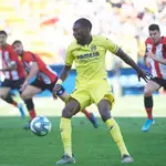 Karl Toko Ekambi en un partido con el Villarreal. (Europa Press)