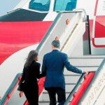 Don Felipe y Doña Letizia embarcan la semana pasada en el avión del Gobierno que les llevó a Japón para la entronización de Naruhito y, después, a la visita de Estado a Corea del Sur