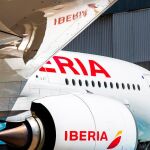 Un avión de Iberia, compañía que pertenece al grupo IAG