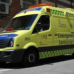 Ambulancia de Sacyl desplazada al lugar de los hechos