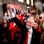 Jeremy Corbyn en el primer acto de campaña en Londres/Reuters