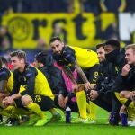 Alcacer, durante un encuentro con el Borussia Dortmund