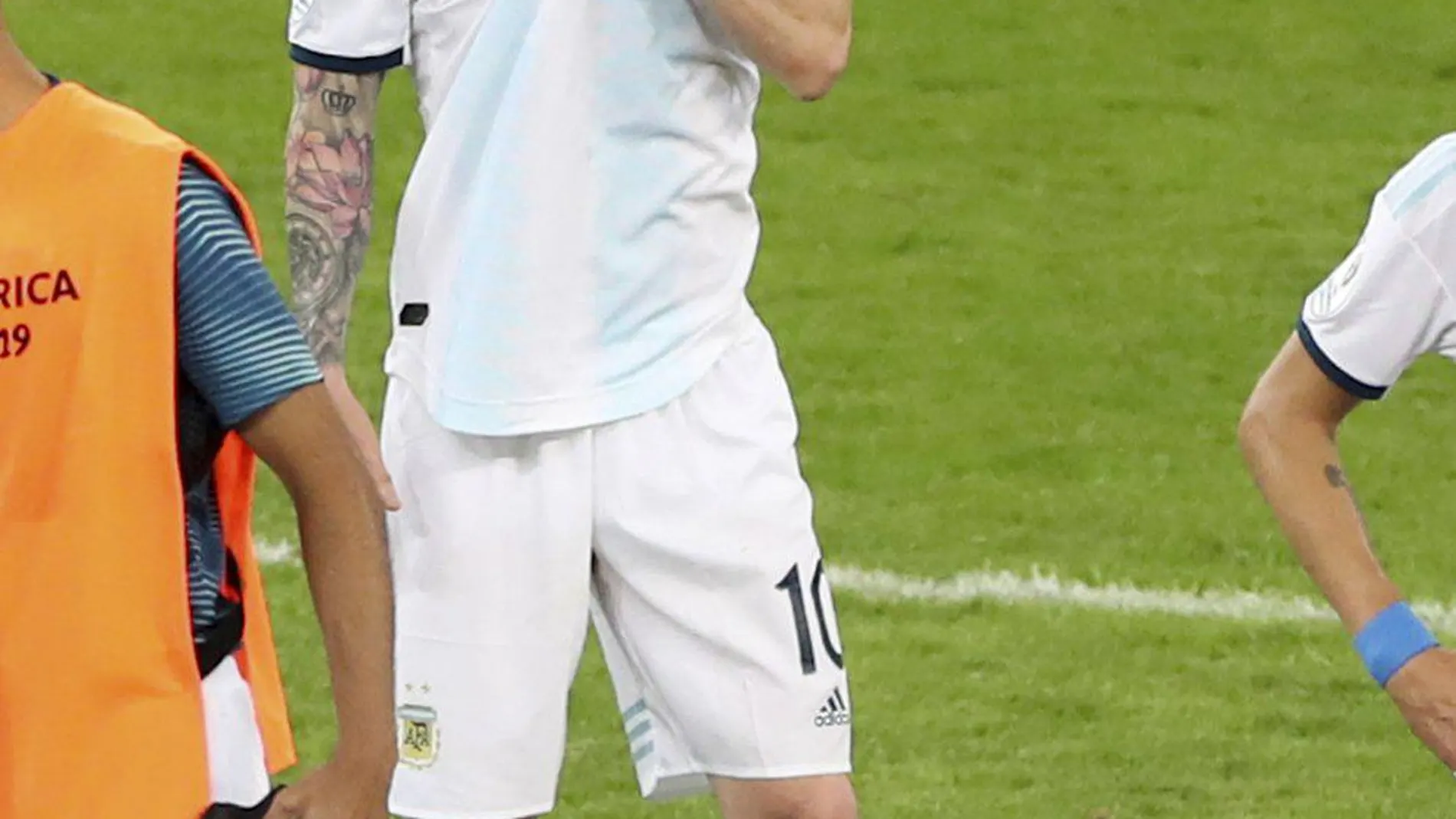 Messi durante un encuentro de la Copa América