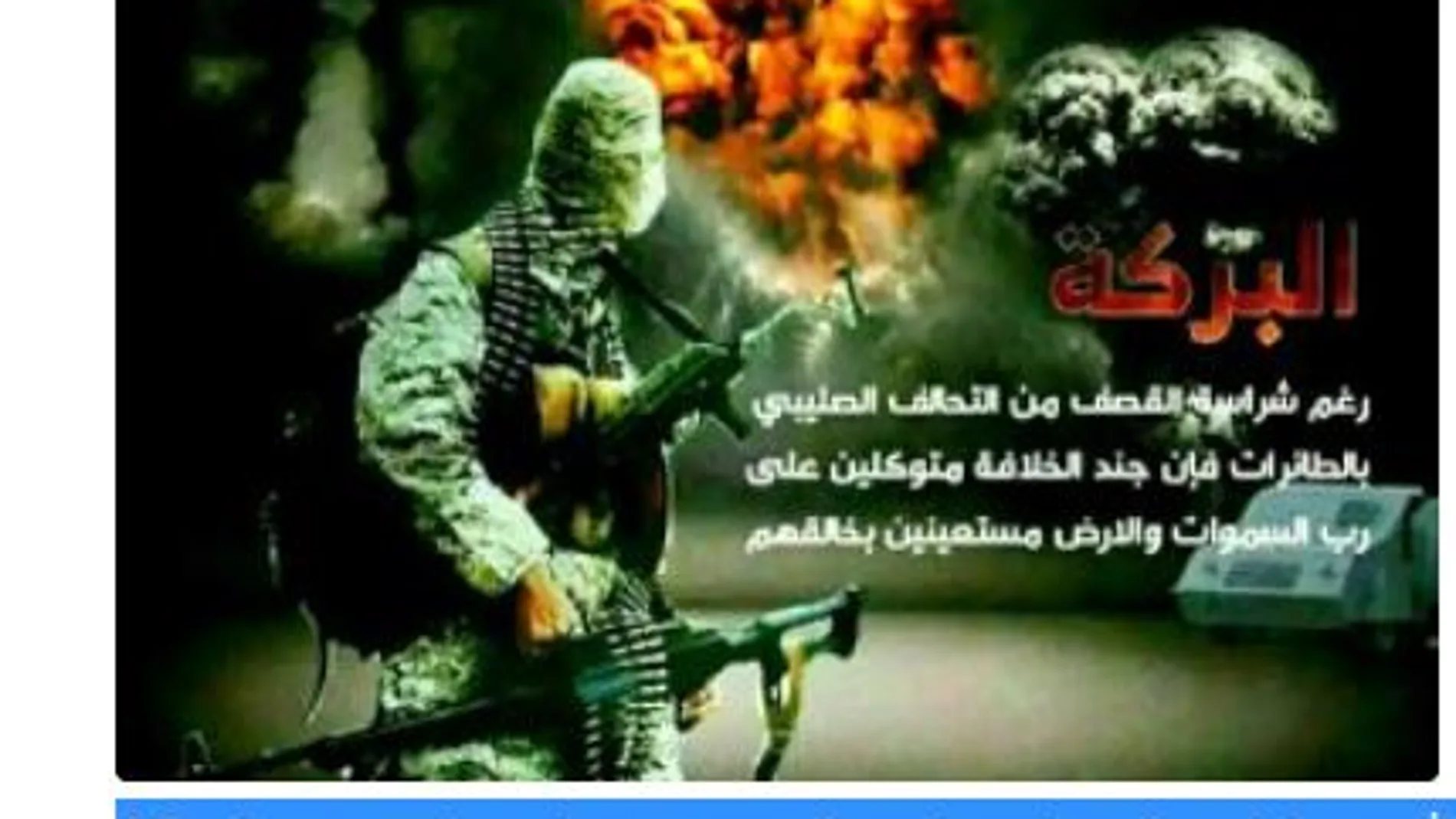 Uno de los carteles amenazadores que se publican en las redes yihadistas