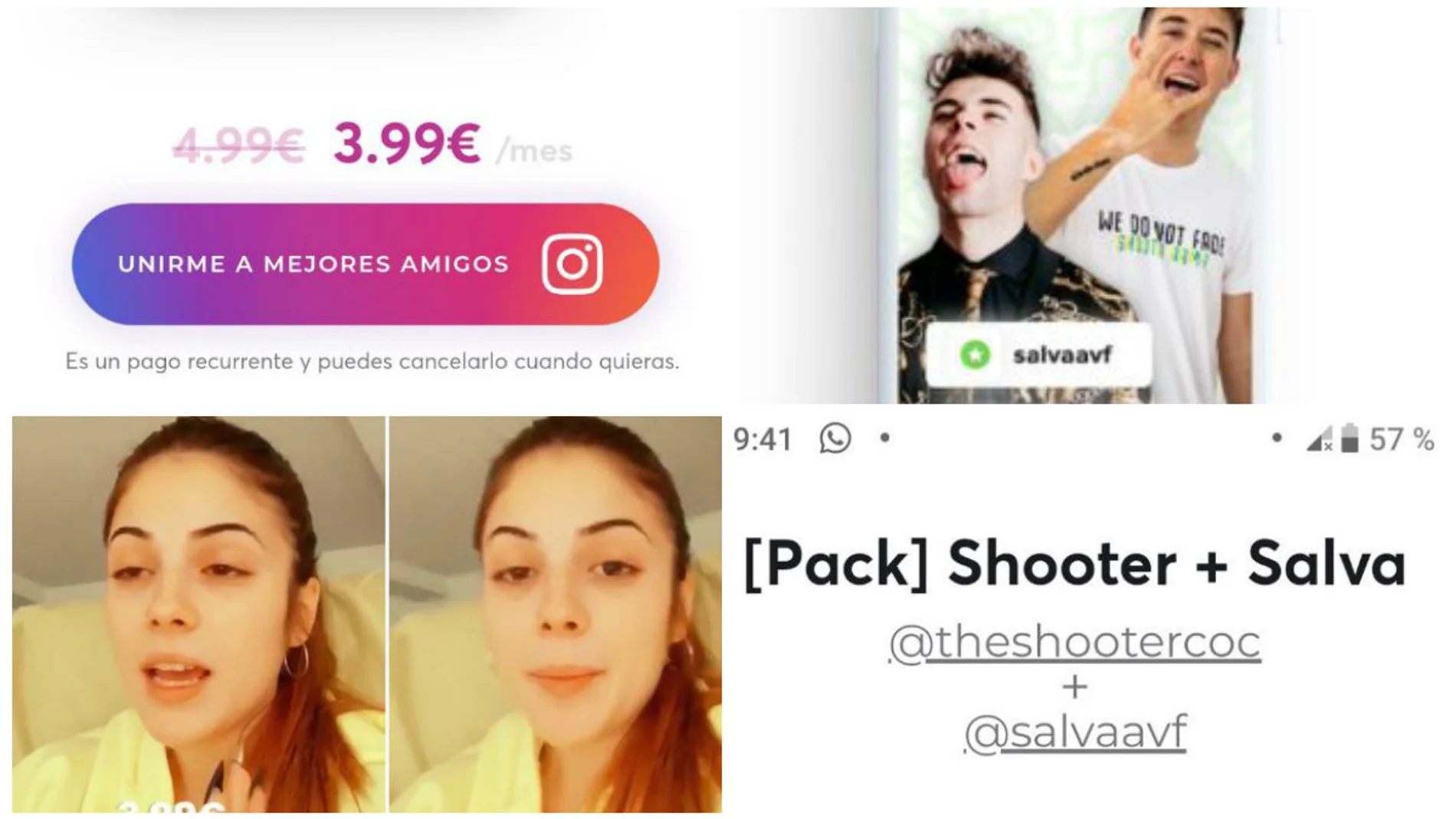 Los "influencers" cobran hasta cuatro euros por ver "contenidos exclusivos"