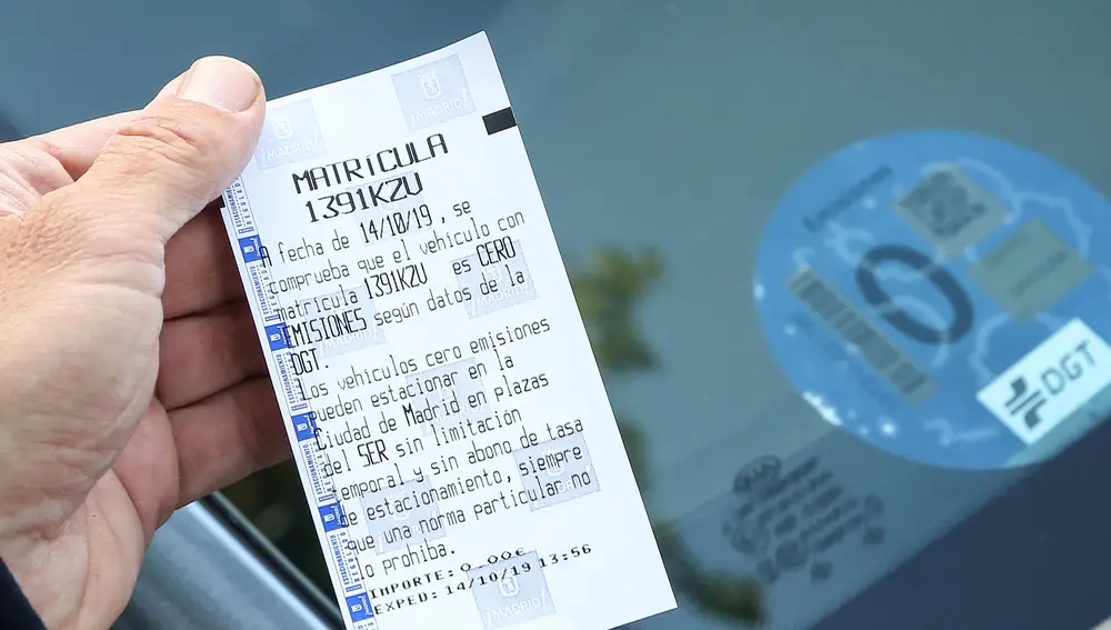 Los vehículos con etiqueta cero no pagan el estacionamiento en zonas reguladas