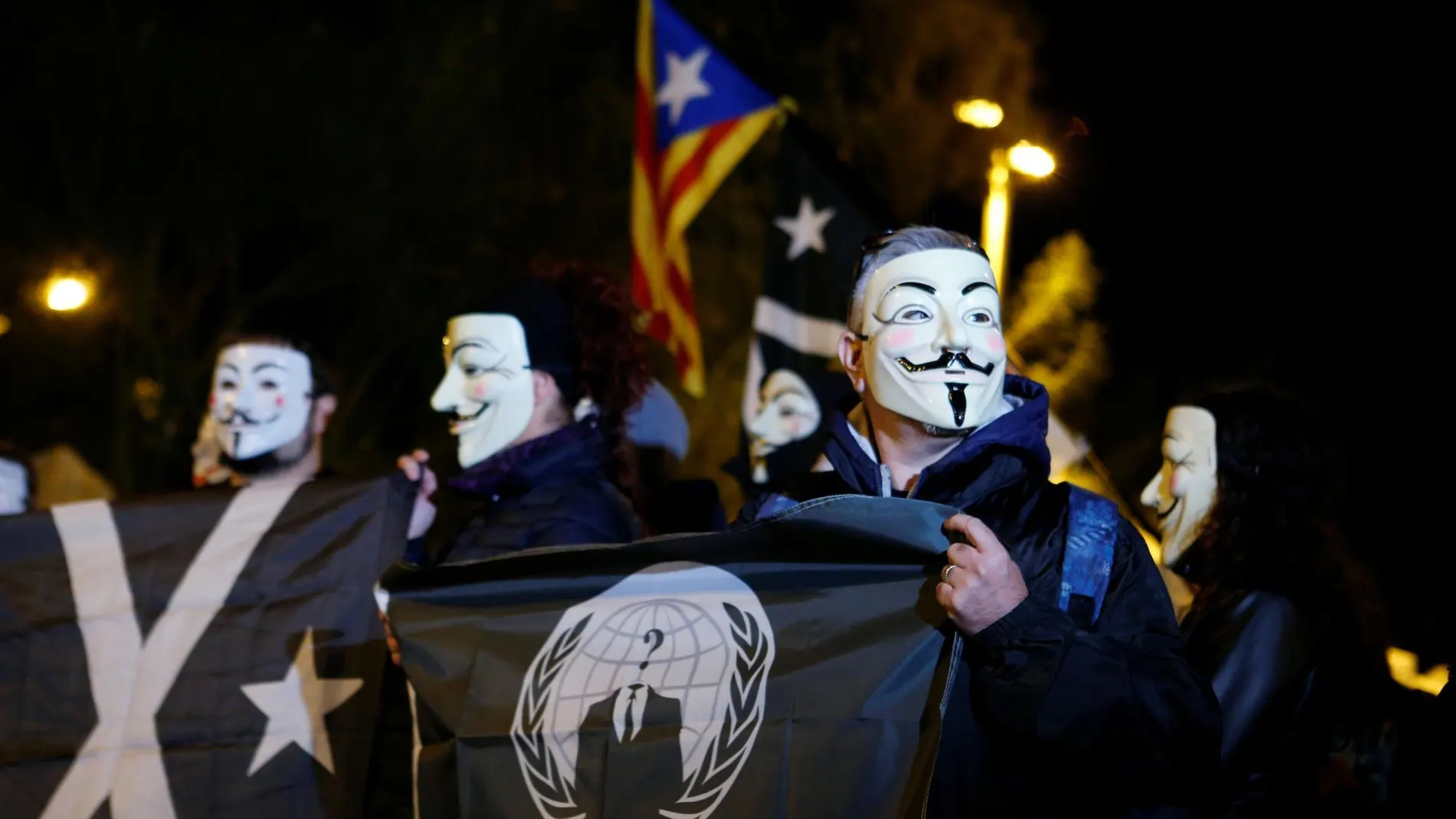 Manifestantes en Barcelona