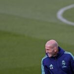 Zidane, en el entrenamiento