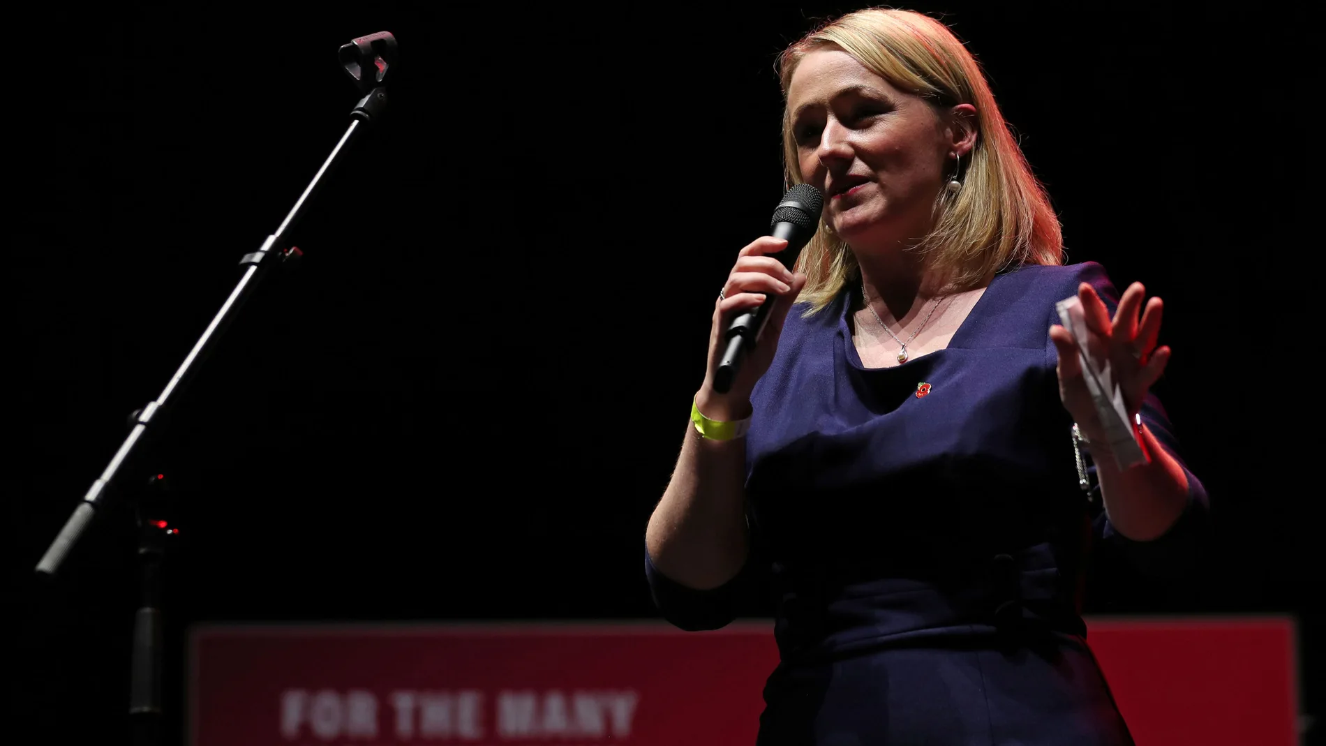 Labour's Shadow Secretary of State for Business, Energy and Industrial Strategy Rebecca Long-Bailey speaks at a general election campaign event in Manchester