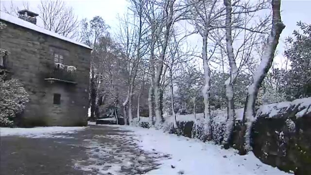 Primera nevada del año en Galicia