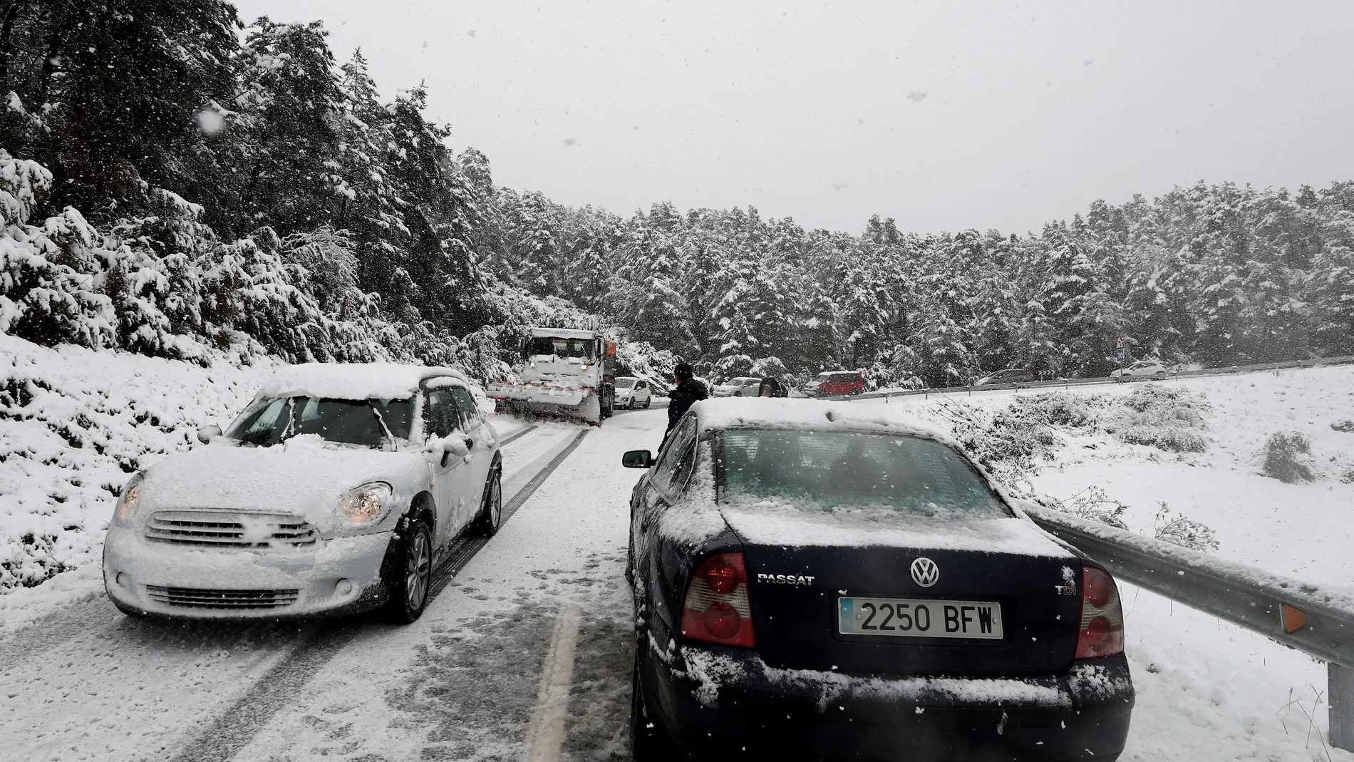 Intensas nevadas durante la jornada electoral