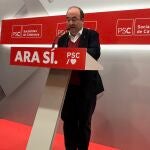 El primer secretario del PSC, Miquel Iceta.EUROPA PRESS11/11/2019