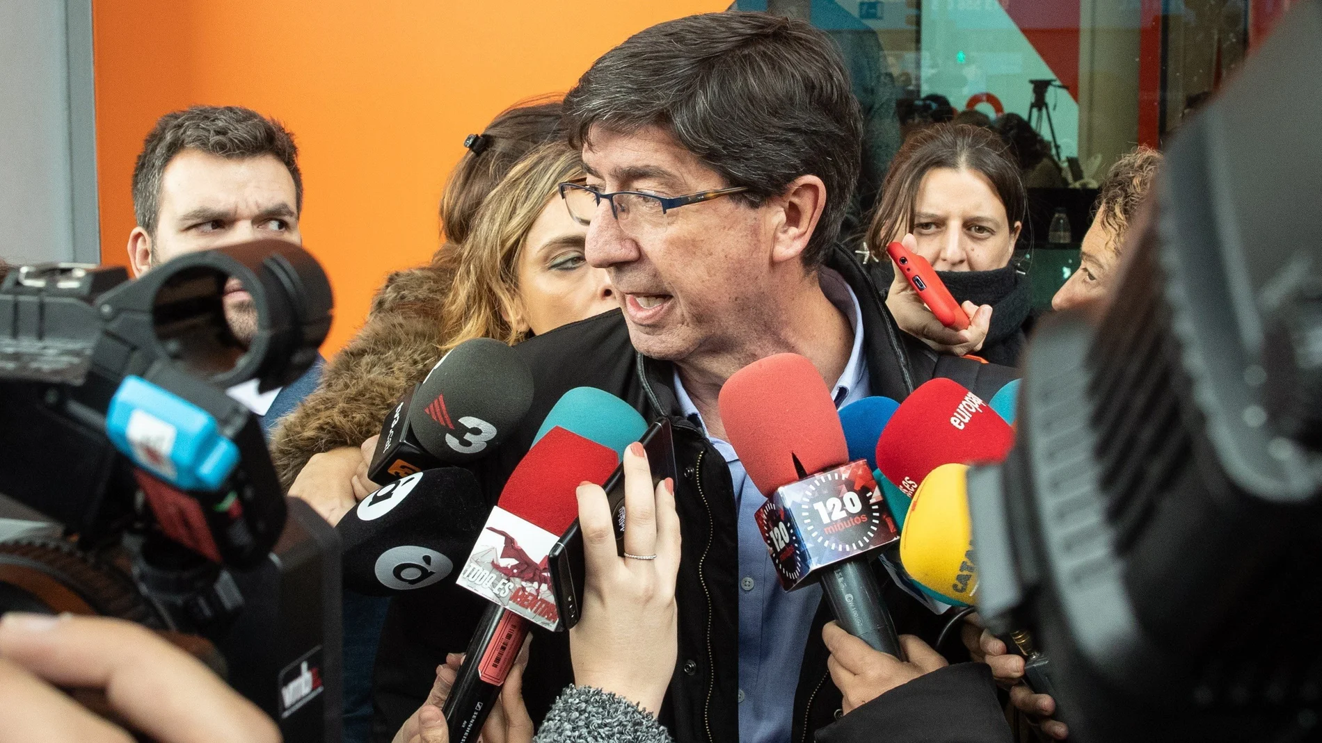 El líder de Ciudadanos en Andalucía, Juan Marín