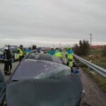 Dos fallecidos tras una colisión múltiple en la localidad de Torrejón de Velasco, Madrid