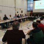 La consejera de Educación y Cultura, Esperanza Moreno, preside la reunión de la Mesa Sectorial de Educación