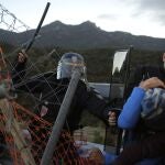 La Policía francesa desaloja a los independentistas en la frontera de la Jonquera