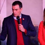 Declaraciones de Pedro Sánchez en las puertas de la sede del PSOE