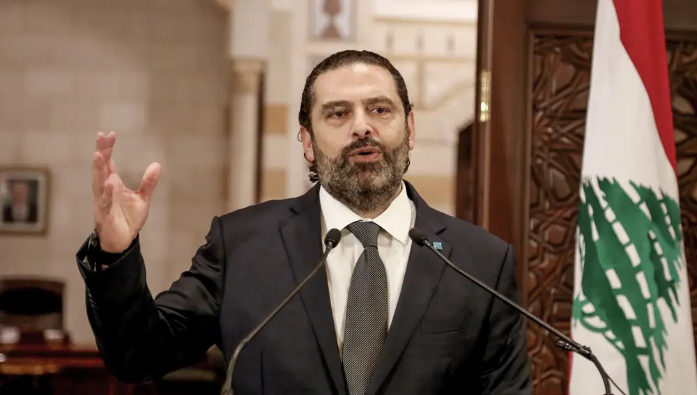 El ex primer ministro libanés Saad Hariri