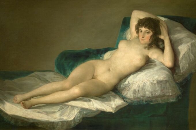 "La maja desnuda", de Goya, se expone en el Museo del Prado de Madrid