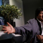 Evo Morales en una entrevista concedida ya desde su exilio en México