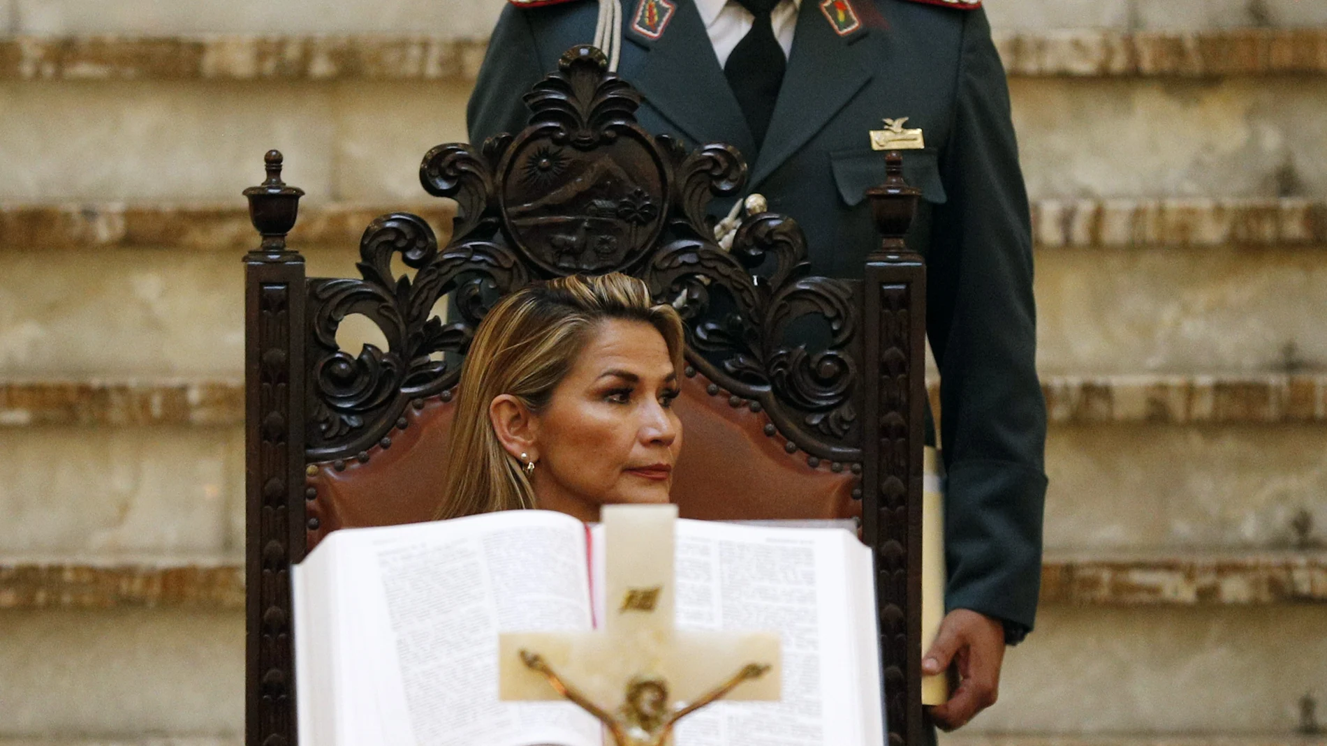 Jeanine Áñez, presidenta interina de Bolivia,