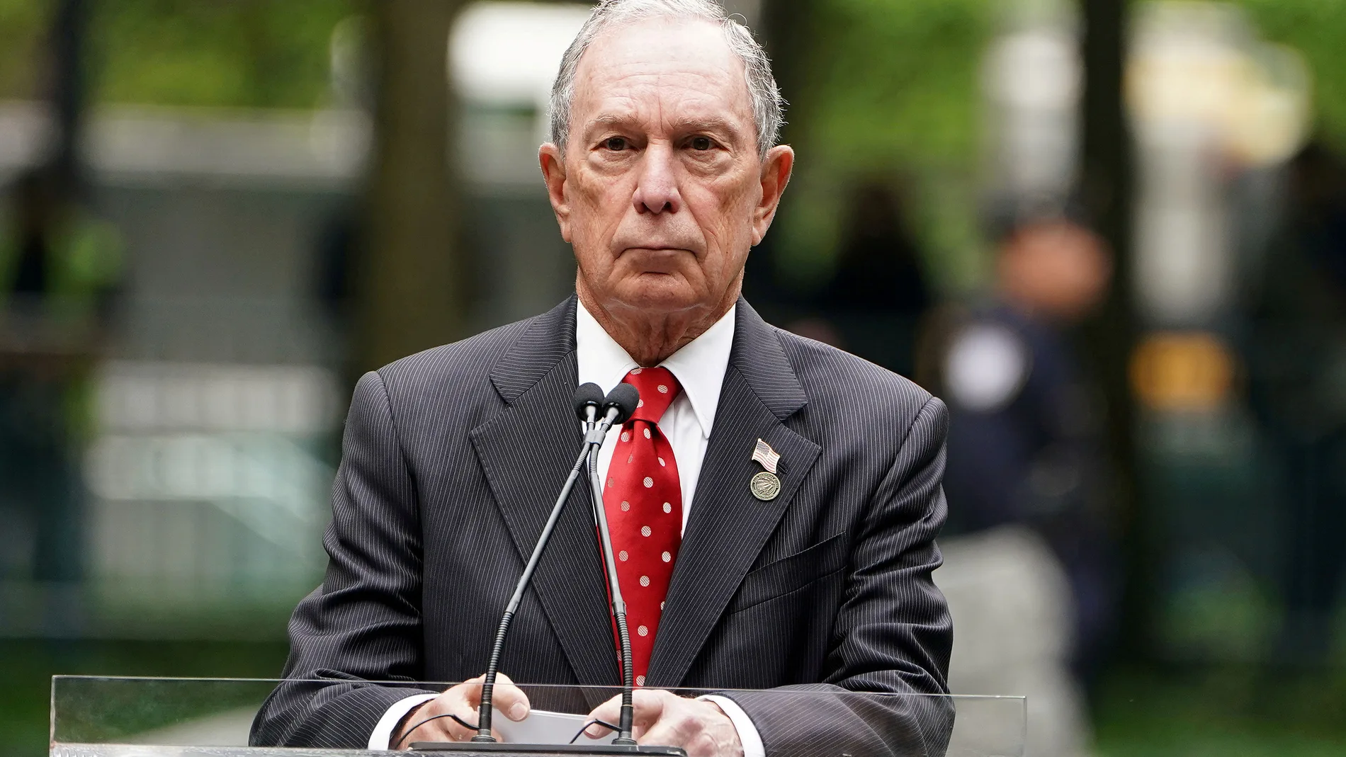 FILE PHOTO: Former Mayor Michael Bloomberg speaks at the dedication ceremony of the Memorial Glade at the 9/11 Memorial site in the Manhattan borough of New York