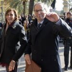 Quim Torra abandona el Tribunal Superior de Justicia de Cataluña tras ser juzgado por desobediencia el 18 de noviembre de 2019