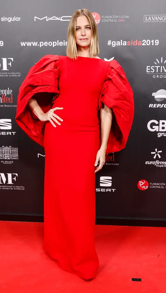 Model Martina Klein at photocall of “ Lluita contra el Sida Foundation: People in Red “ Gala 2019 in Barcelona on Monday, 18 November 2019.