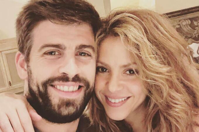Piqué y Shakira, en una foto colgada por el futbolista en su cuenta de Instagram