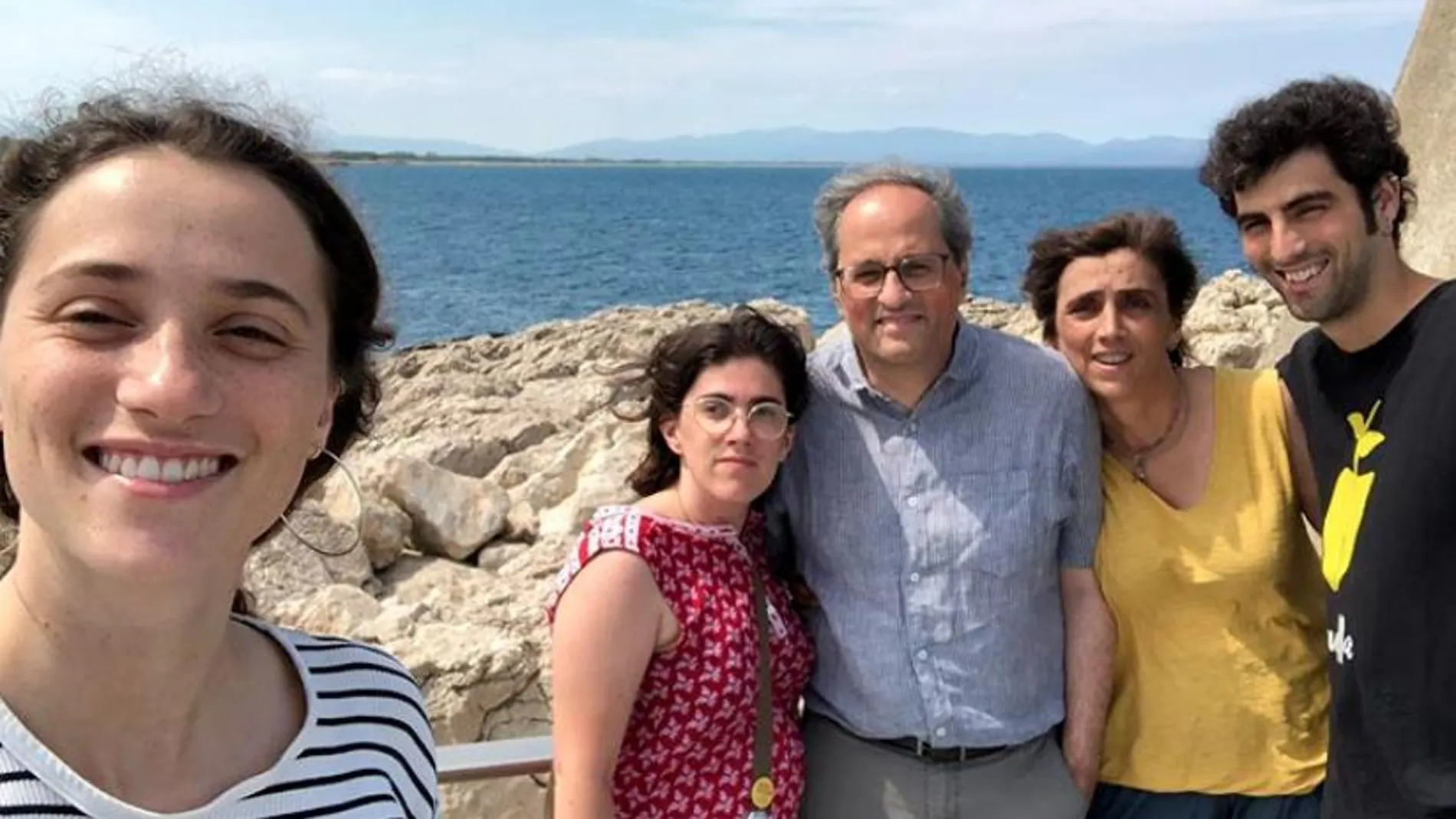 La familia Torra, en una foto publicada por el presidente de la Generalitat en su cuenta de Instagram