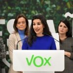La portavoz de Vox en el Parlamento madrileño, Rocío Monasterio