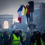 Chalecos amarillos en las calles de Paris