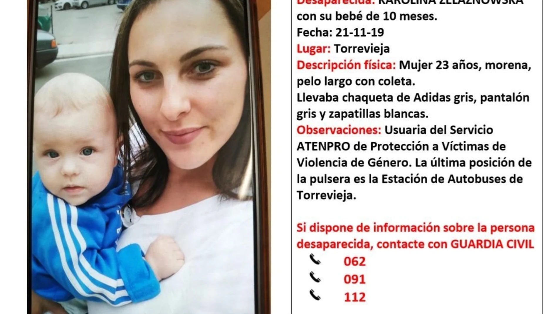 La mujer y su hijo desaparecidos en Torrevieja