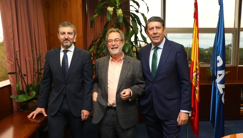 De izq a derecha: Andoni Lorenzo, Germán Seara y Manuel Vilches