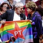 Lula da Silva, en el séptimo congreso nacional del Partido de los Trabajadores, el mes pasado
