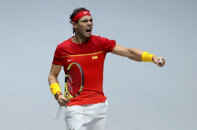 Rafa Nadal disputó la última edición de la Copa Davis con España en la Caja Mágica.