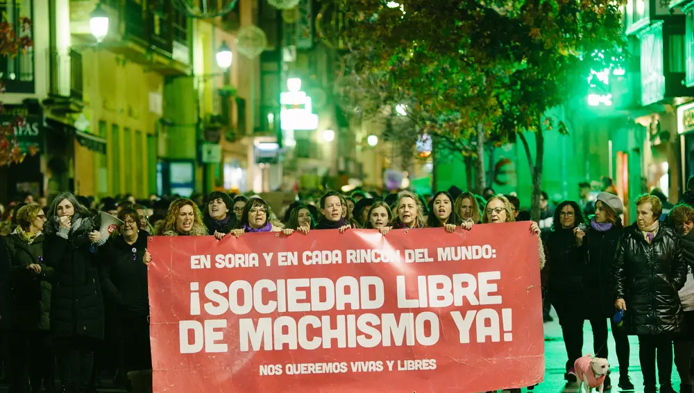 Manifestación celebrada en las calles de Soria