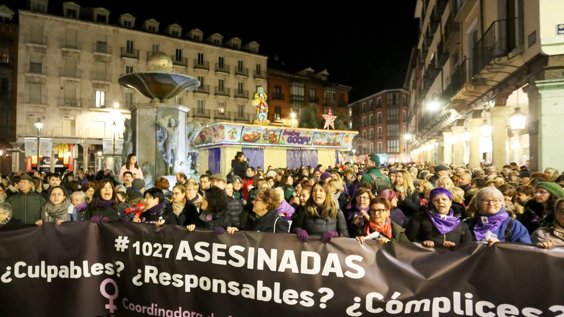 Manifestación multitudinaria celebrada en las calles céntricas de Valladolid