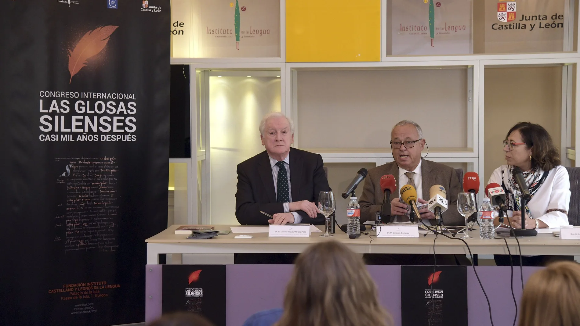 Méndez Pozo, Gonzalo Santonja y Raquel Contreras presentan el Congreso Internacional sobre las Glosas Silenses